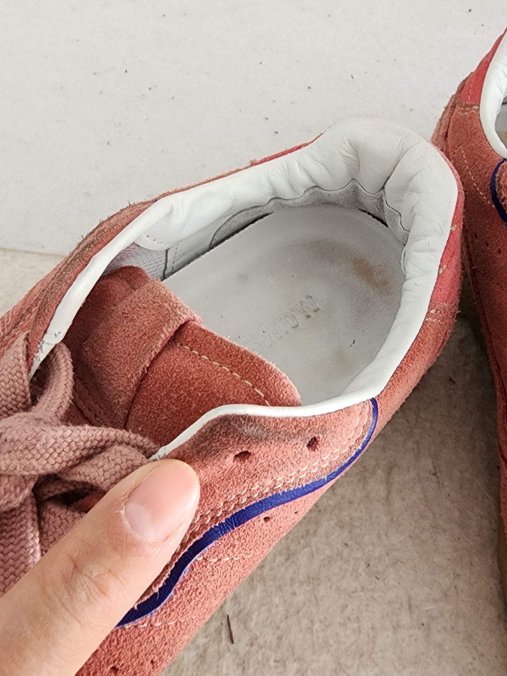 ALOHAS Pink Suede Low Top Sneakers Women US 6.5 / EU 37 Casual Retro Streetwear - Picture 7 of 8